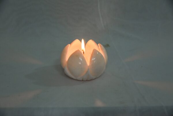 very thin marble Candle holder