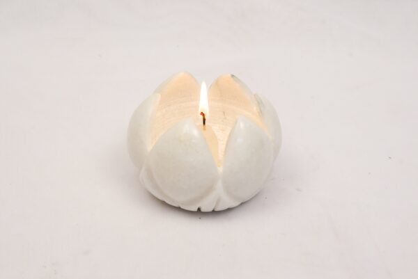 very thin marble Candle holder