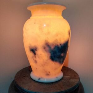 Natural Hand Carved Marble Lamp