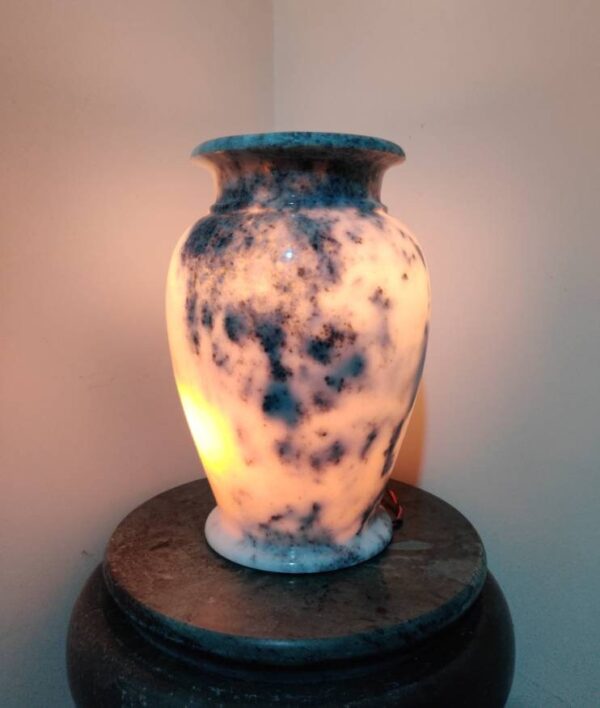 Natural Hand Carved Marble Lamp