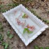 Decorative rectangular marble handmade bowl