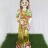 white marble hand carved famous rajasthan lady statue