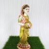 white marble hand carved famous rajasthan lady statue