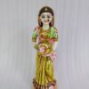 white marble hand carved famous rajasthan lady statue