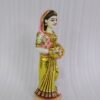 white marble hand carved famous rajasthan lady statue