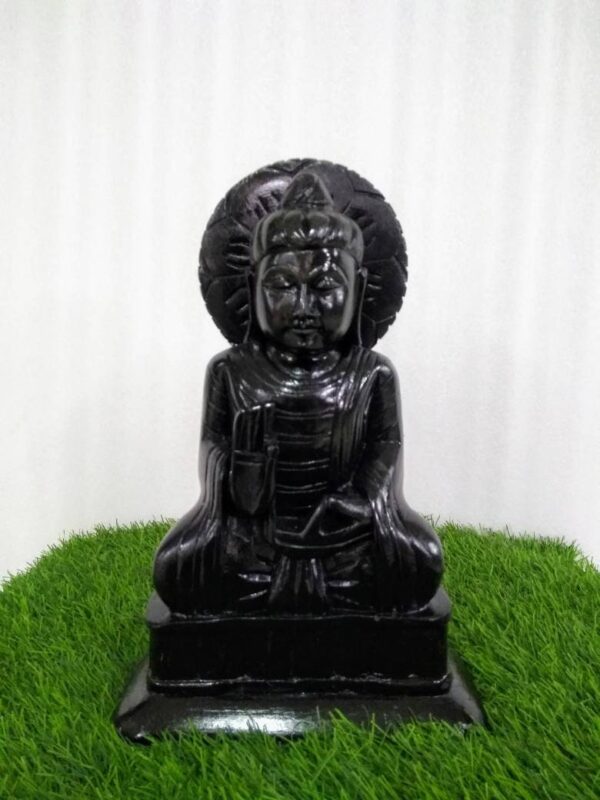 Black Buddha statue