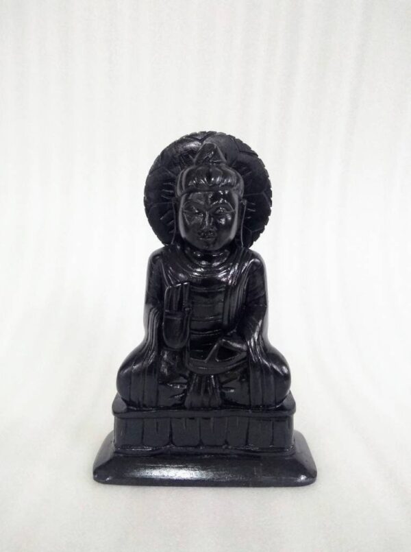 Black Buddha statue