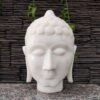 Marble hand carved buddha head