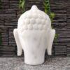 Marble hand carved buddha head