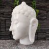 Marble hand carved buddha head