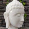 Marble hand carved buddha head