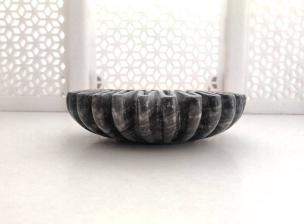 Decorative Ruffled Marble Bowl