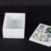 White Marble Inlay Ring Box Cum Jewelry Organizer Inlaid With Semi Precious Gemstones Well Decorated Floral Art Completely Hand Carved