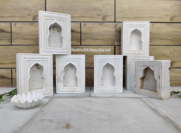 Vintage Marble Shrine Niche