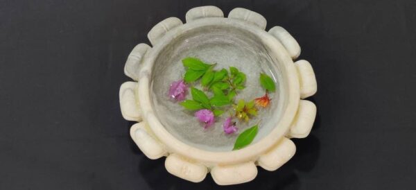 Decorative marble bowl