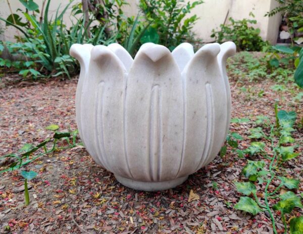 25 cm Deep Jumbo Size Marble Planter