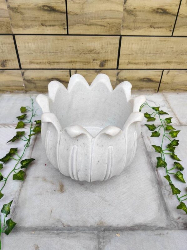 25 cm Deep Jumbo Size Marble Planter