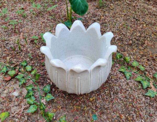 25 cm Deep Jumbo Size Marble Planter