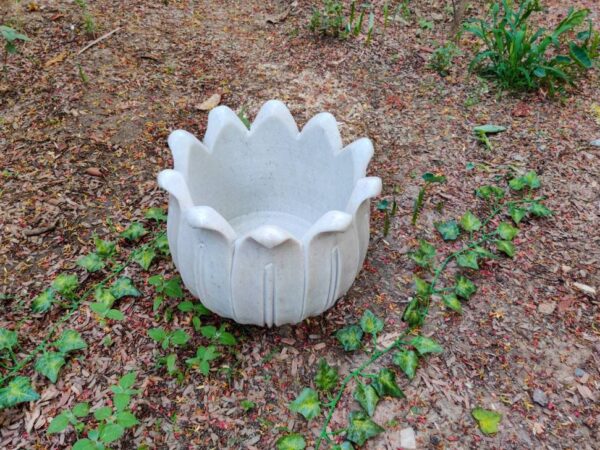 25 cm Deep Jumbo Size Marble Planter