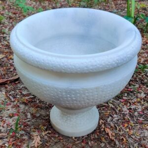 Vintage Decorative Marble Bowl With Pedestal