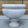 Vintage Decorative Marble Bowl With Pedestal