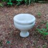 Vintage Decorative Marble Bowl With Pedestal