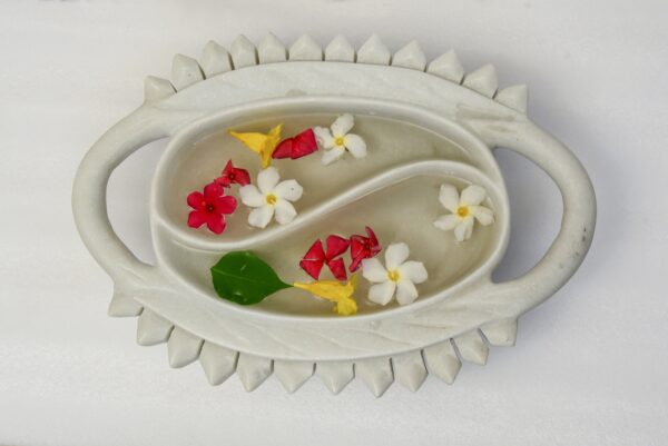 Decorative marble bowl