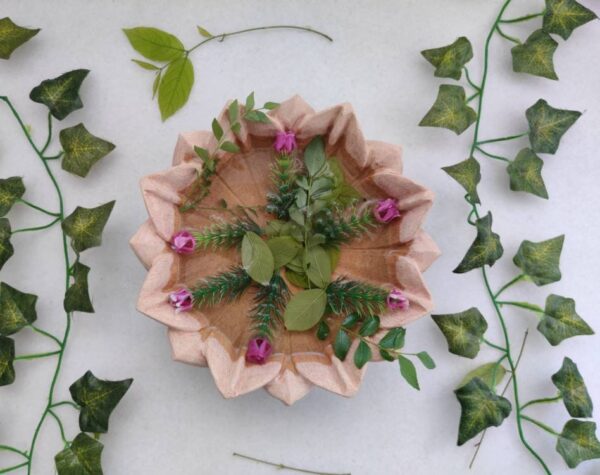 Patina Marble Flower Bowl