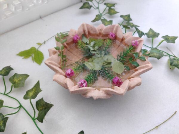 Patina Marble Flower Bowl