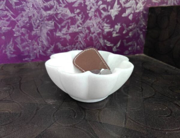 Decorative Marble Flower Bowl