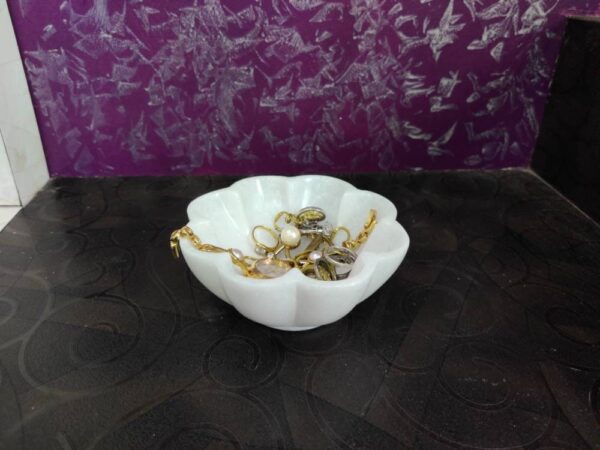 Decorative Marble Flower Bowl