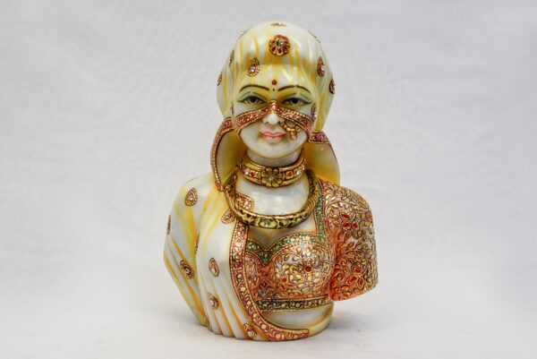 White Marble Indian Famous Bani Thani Statue