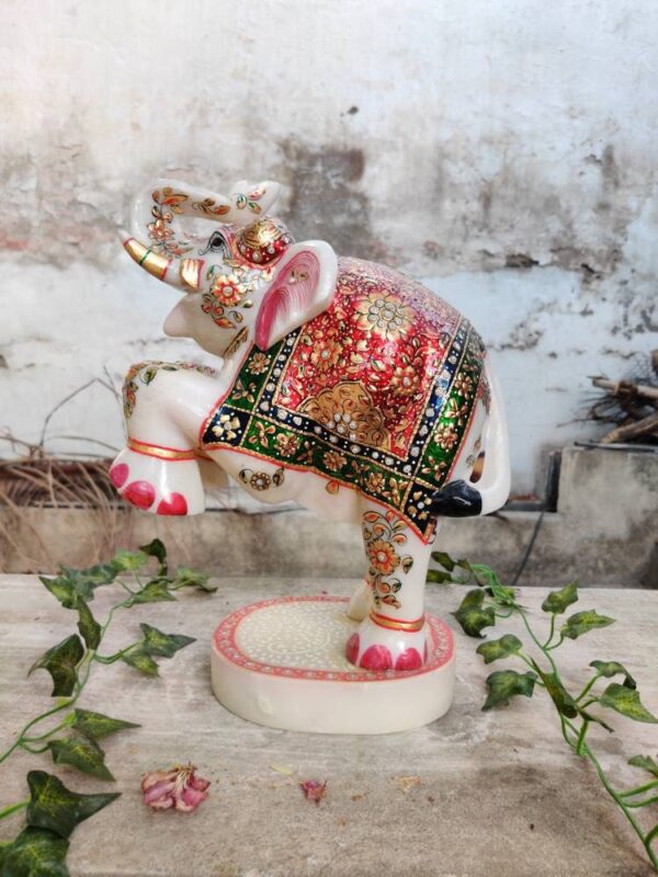 Beautiful handcarved marble elephant