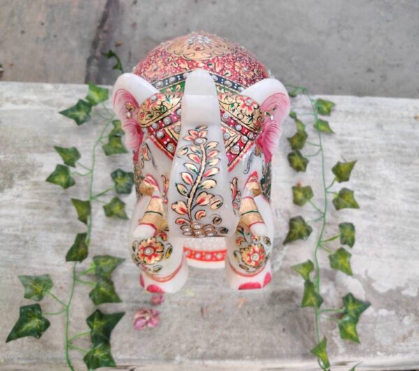 Beautiful handcarved marble elephant