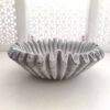 Natural Ruffled Patina Marble Bowl