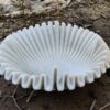 Set of 3 Ruffled Marble Bowls