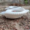 Pair of two vintage bowl antique Lotus bowl