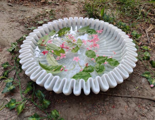 Decorative Marble Flower Bowl