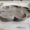 Matte Finish Multipurpose Natural Veined Marble Tray