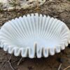 Decorative Marble Scallop Bowl