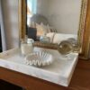 Decorative Marble Scallop Bowl