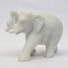 Elephant hand carved marble statue