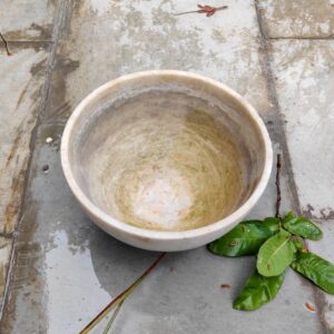 Jumbo size Patina Marble flower bowl