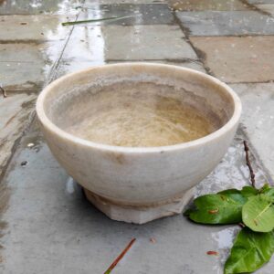 Jumbo size Patina Marble flower bowl