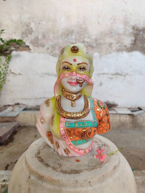 Decorative marble hand carved statue