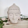 Travertine hand carved buddha head