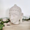 Travertine hand carved buddha head