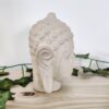 Travertine hand carved buddha head