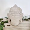 Travertine hand carved buddha head