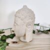 Travertine hand carved buddha head